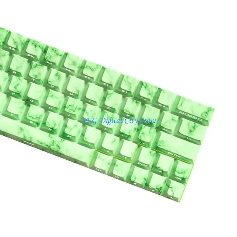 

U75B 64/74Key Keycaps Emerald Theme Cakecap Side Print Printcap