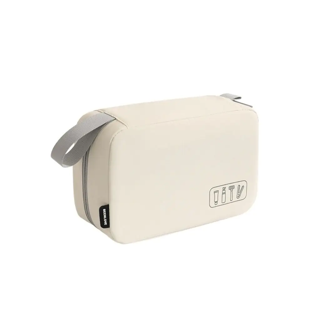 Three-Section Toiletry Bag Hanging Hook Zipper Closure Travel Wash Bag Large Capacity Waterproof Cosmetic Bag Toiletry Storage