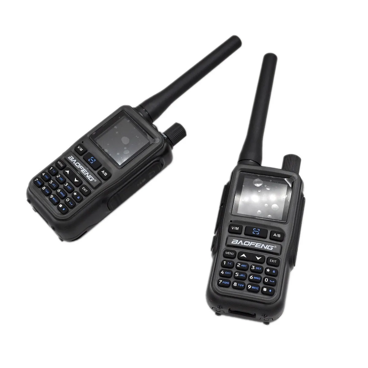 2x-baofeng-uv-5r-mini-walkie-talkie-dual-bands-double-ptt-keys-usb-c-charge-port-noaa-weather-channels-bluetooth-app-programming