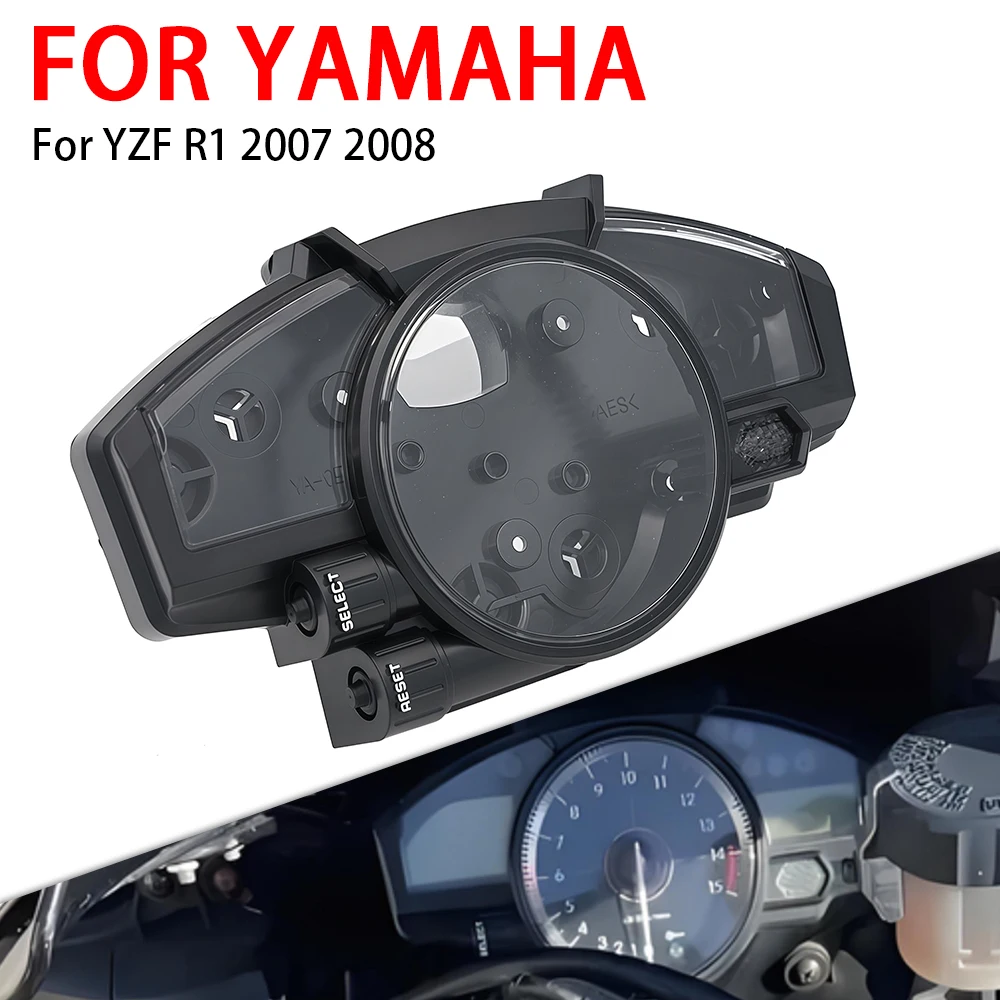 

Fits For Yamaha YZF R1 YZF-R1 YZFR1 2007 2008 Instrument Shell Motorcycle Accessories Speedometer Tachometer Gauge Case Cover