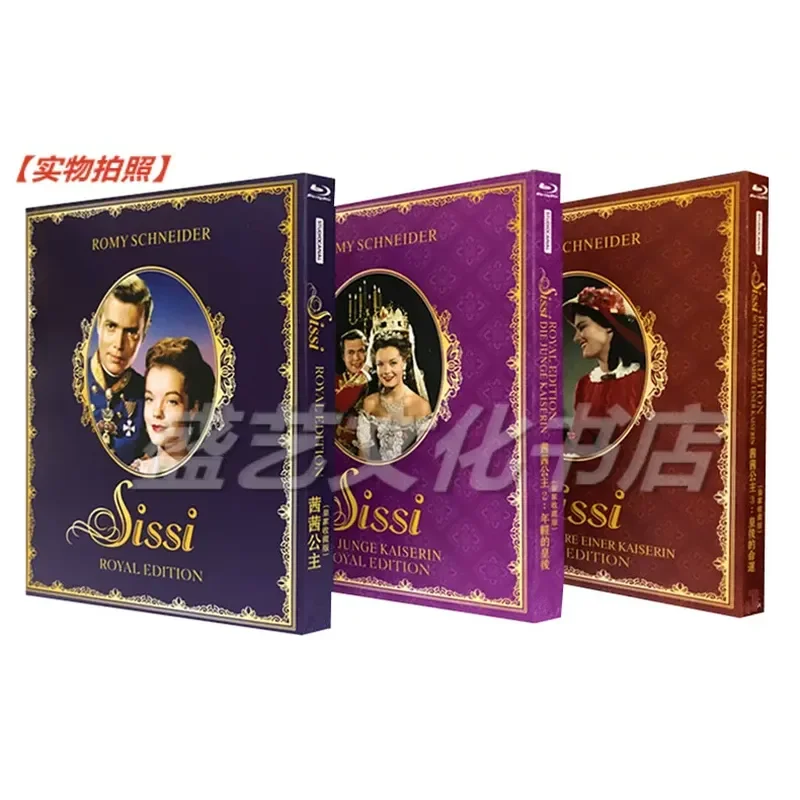 BD Blu-ray Disc, Drama Movie, Princess Sissi 123 Three 3-disc high definition restoration version, classic upper translation