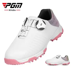 PGM Girls Sneakers Kids Golf Shoes Waterproof Turnbuckle Sneakers Sneakers Kids Shoes