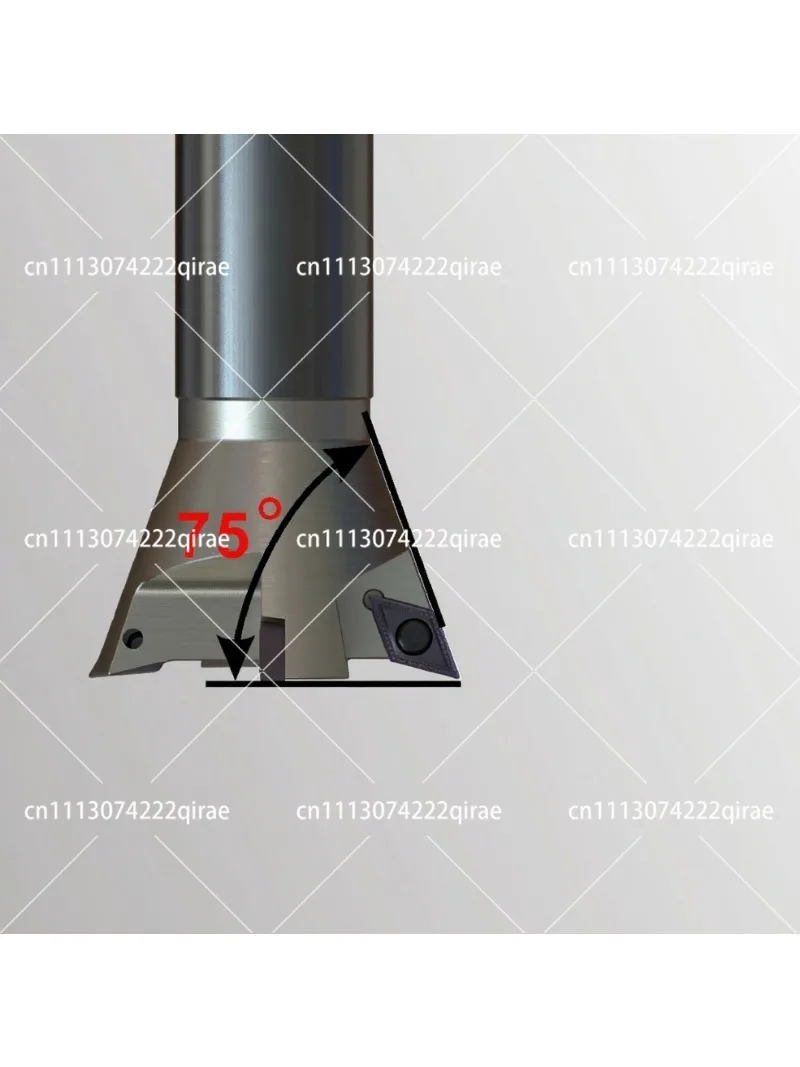 75 Degree Dovetail End Mill Bar Root Cleaning YW75-25/40/50 C16 C20 C25 120 2T for DC07 DC11 CNC Milling Tool