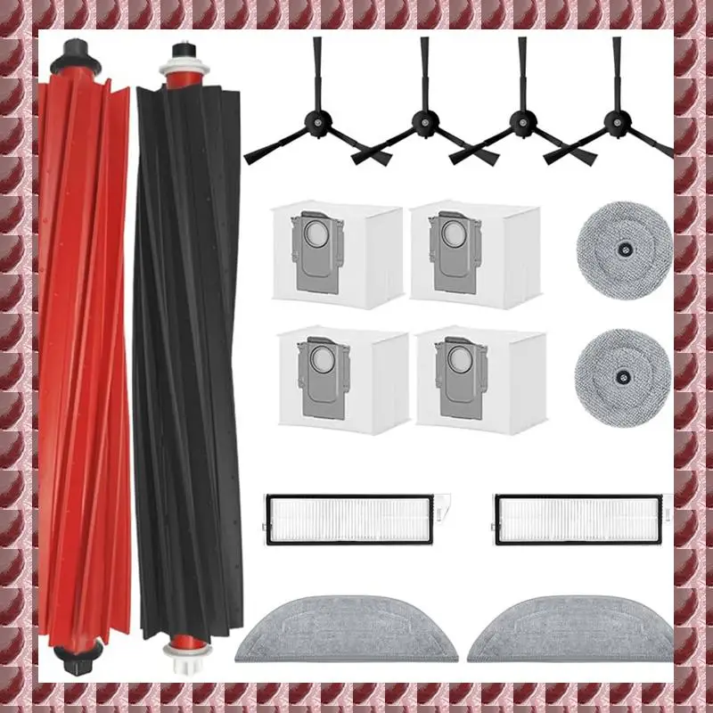 

A95G For Roborock S8 Maxv Ultra Robot Vacuum Cleaner Main Side Brush HEPA Filters Mop Cloth Dust Bags Accessories