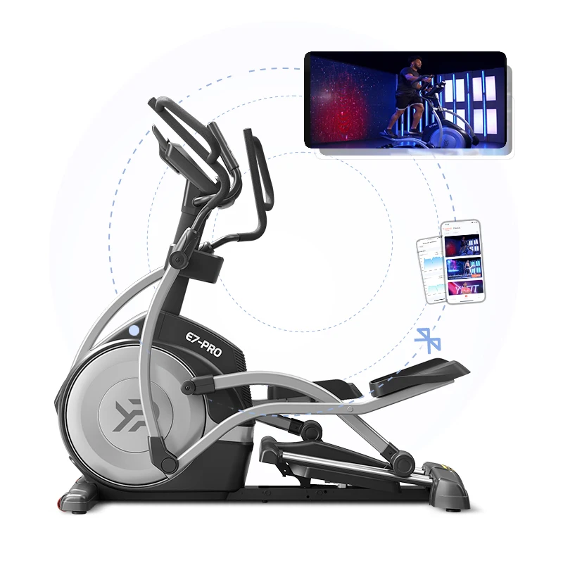 Cross trainer eliptyczna maszyna cardio fitness eliptyczna duża 52cm stepująca maszyna eliptyczna