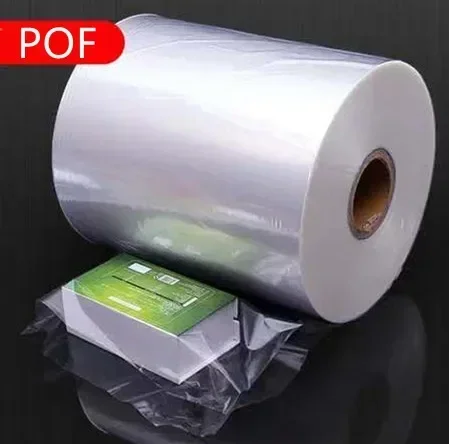 POF heat Shrink Folding film Clear Membrane Sheets Plastic Cosmetic Packaging Bag pof Plastic Clear Hot Shrinkable fold Material