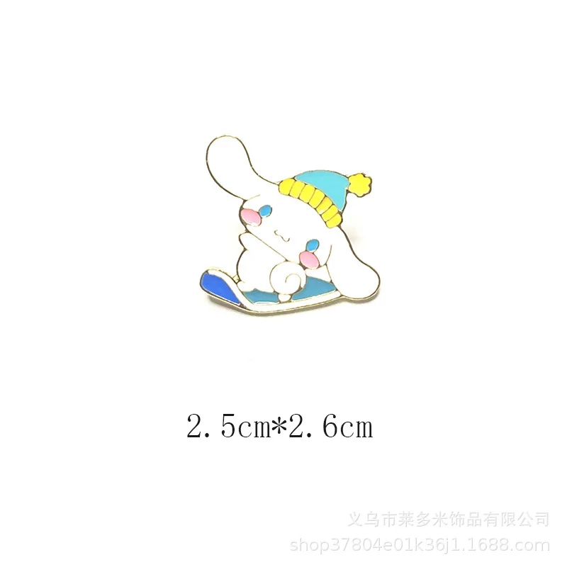 Sanrio Pins Melodie Purin Cinnamoroll Cartoon Broche Schattige Jas Broche Pin Accessoires Voor Mannen En Vrouwen Trendy Vakantie Cadeau