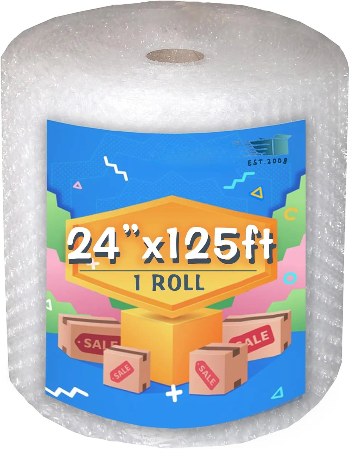 Bubble Cushioning Roll 125 ft 24 inch width 1/2 Perforated Bubble Roll Large (24