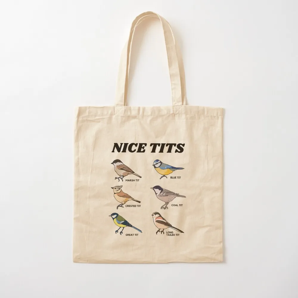 Funny Bird Watching Tote Bag tote men luxury women eco folding screen Canvas