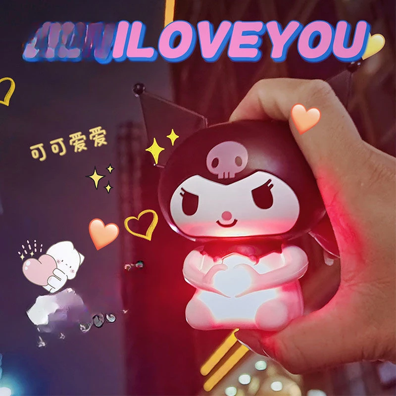 

Kawaii Sanrio Anime Confession Kuromi Talking I Love You Valentine's Day Confession Gift for Girlfriend Luminous and Sound Toys