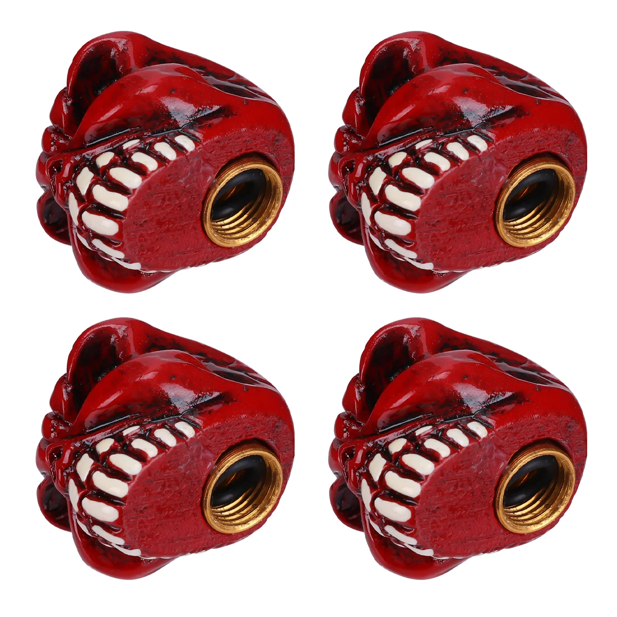 

Valve Tire Skull Bike Motorbike Accessories Motorcycle Wheel Cover Cap Head Bicycle Caps