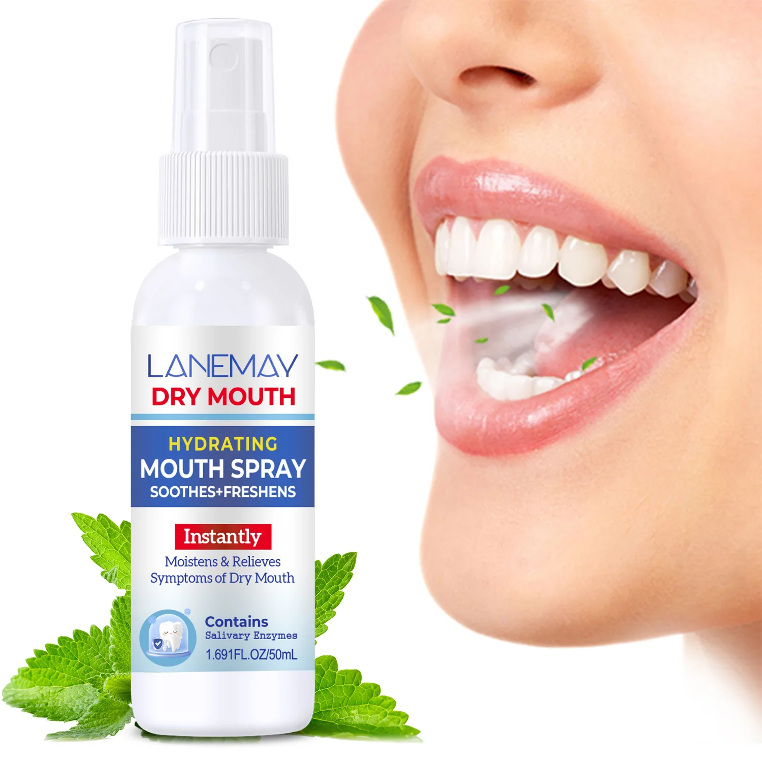 Hydrating Mouth Spray for Dry Mouth – Soothes & Freshens with Mint, Glycerin & Xylitol，Cheap and Good Quality.