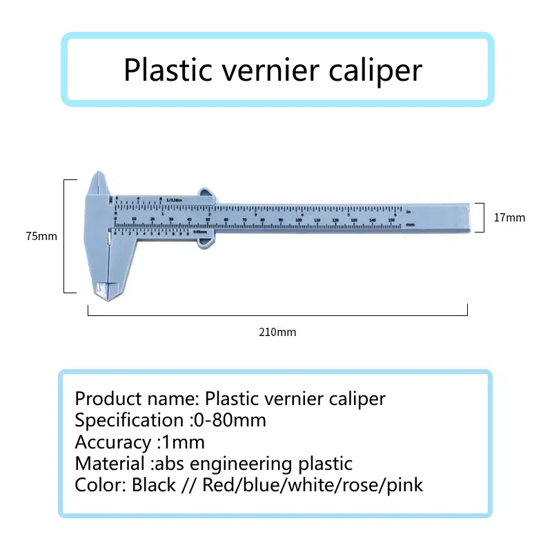 1PCS 150mm Mini Plastic Digital Caliper Carbon Fiber Dial Vernier Caliper Gauge Pachometer Digital Micrometer Measuring Tools