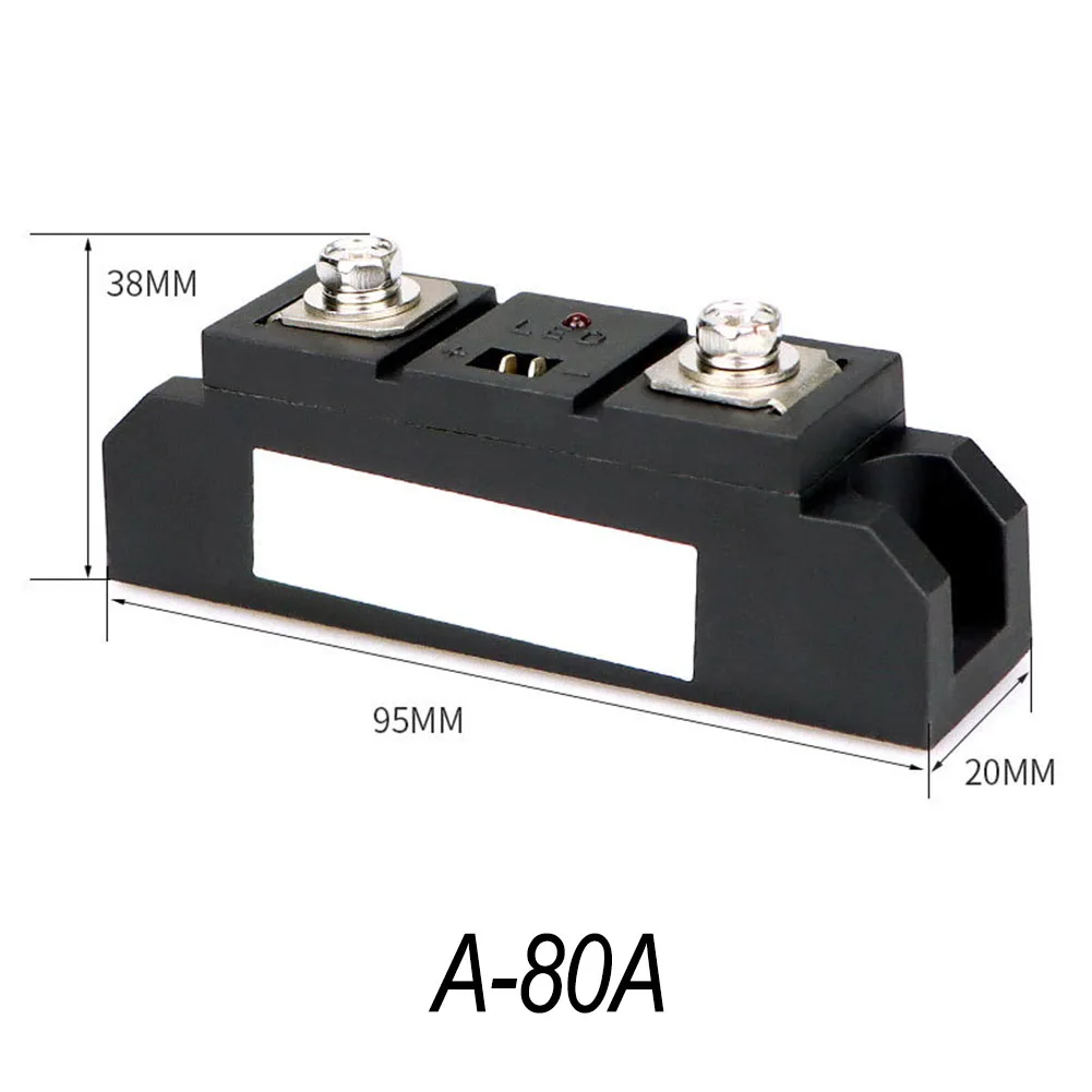 Solid State Relay Module Input 4-32VDC Output 30-480VAC Power Supply Load Industrial Relay 80A 100A 150A 180A 200A