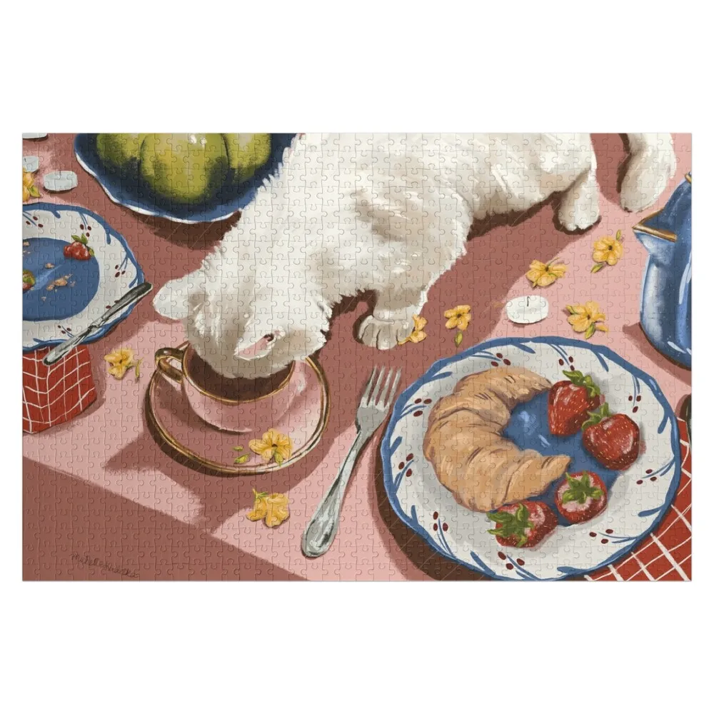 

Деревянные пазлы-головоломки «Любопытный котёнок» в коробках, персонализированные подарки, детские деревянные пазлы с именем на заказ