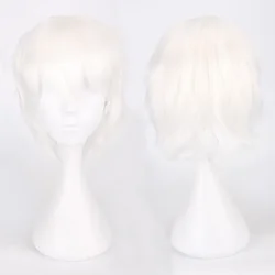Men's Synthetic Short Fluffy Red Silver Gray Light Golden Yellow Green Pink Purple Orange White Universal Cosplay Wig Bangs