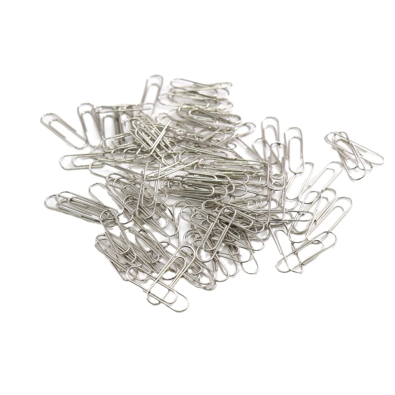 28mm Paperclips Smooth Surface Silver Paper Clips Rustproof Paper Clips Coated Stainless Steel Paper Clips For Document Photo