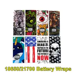 5PCS 18650/21700 Battery Wraps PVC Stciker Battery Packaging Protective Ring Shrinkable Wrap Insulator