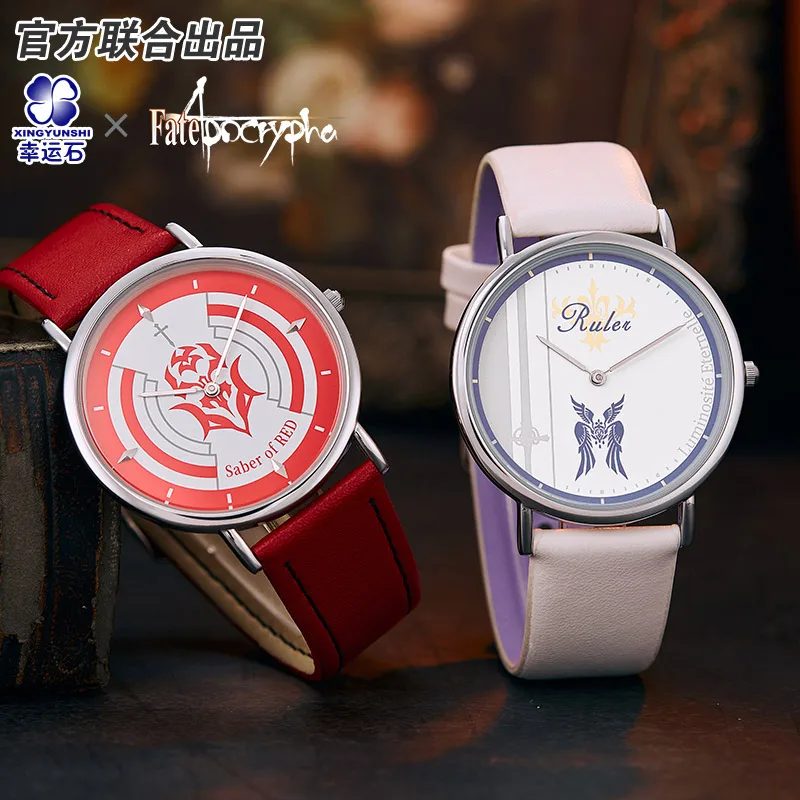 

Fate Apocrypha Anime Watch Mordred Jeanne Ruler Red Saber Rin Emiya Fate Grand Order FGO Cosplay Action figure Gift