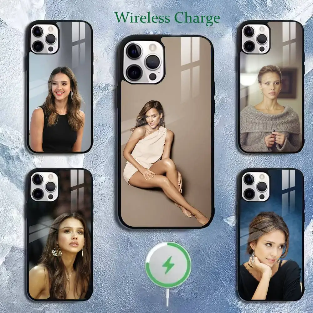 Actor J-Jessica Alba JMA  Phone Case For iPhone17,16,15,14,13,12,11 Plus,Pro,Max Magnetic with Wireless Charging