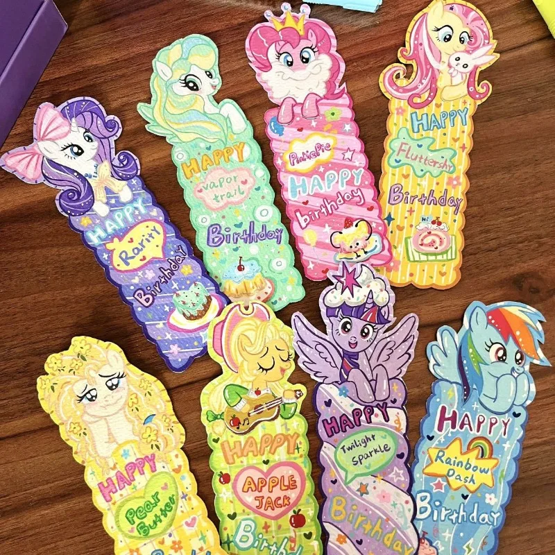 My Little Pony Animation Peripheral Children's Birthday Gift Cute Fixed Book Cartoon Bookmark Cute Collection Creative Bookmark