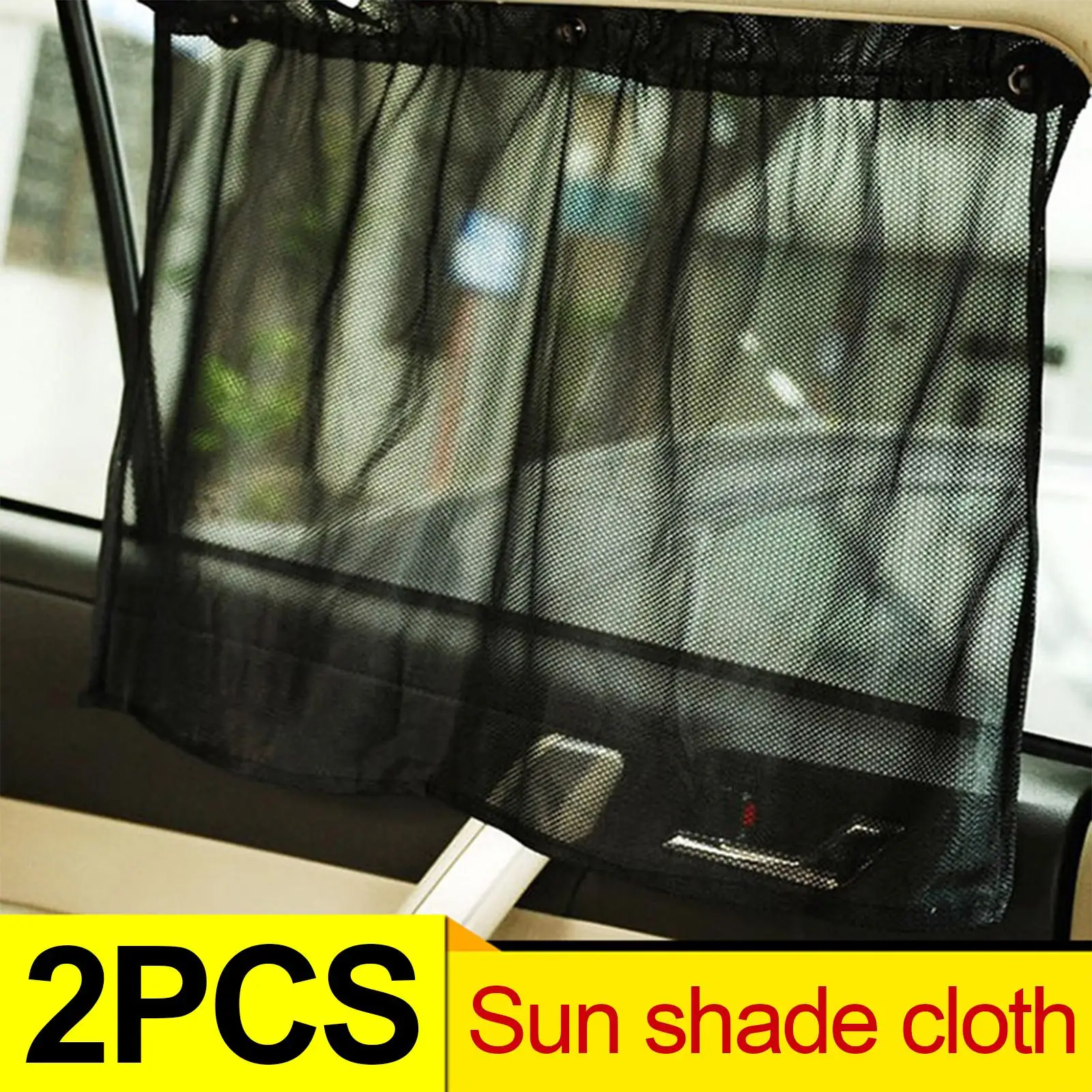 2 Window Shade Curtain Stretchable Breathable Window Curtain Car Window Mesh Curtain Fit for Car Window Vehicles