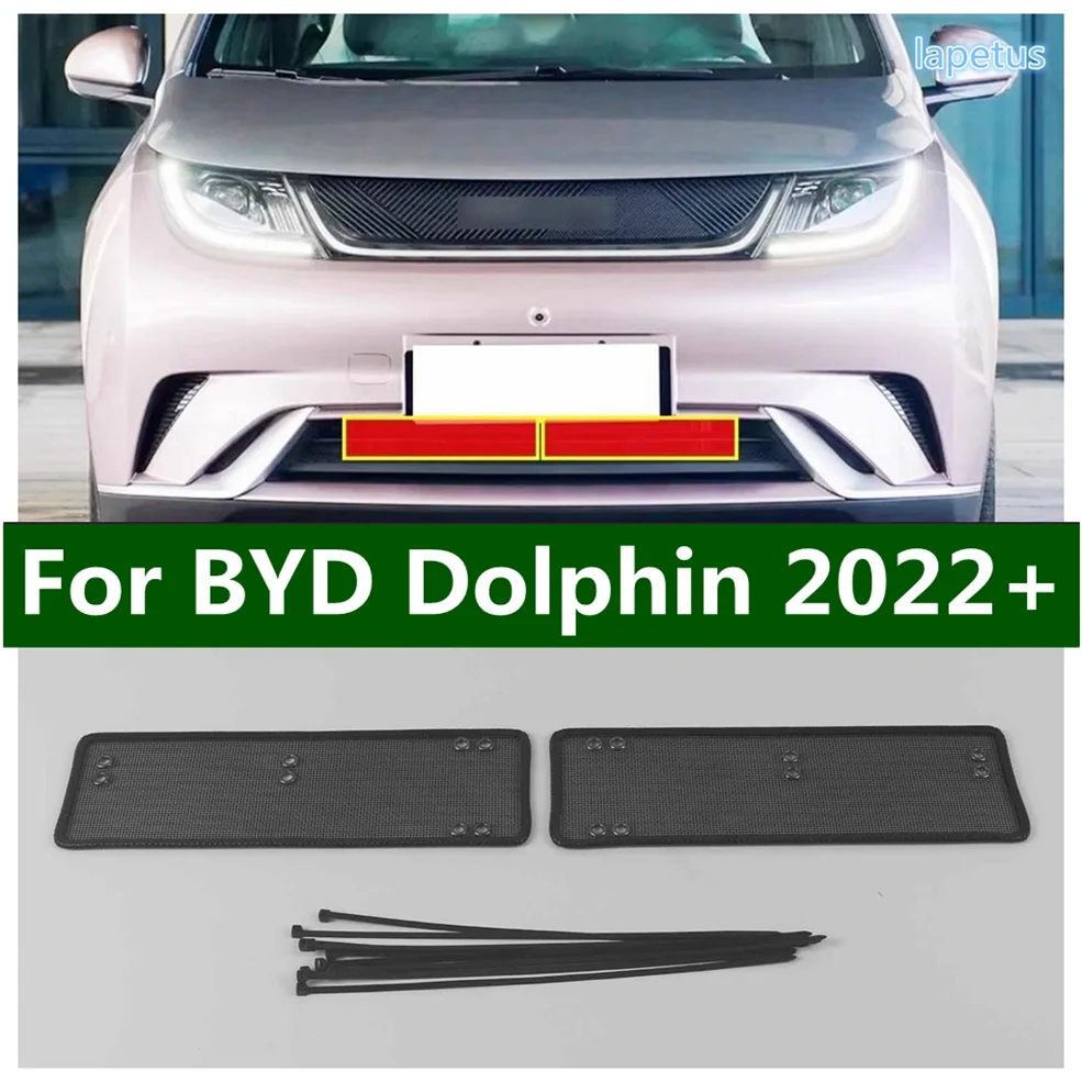 

Car Middle Insect Screening Metal Mesh Front Grille Insert Protector Net Cover Fit For BYD Dolphin 2022 2023 2024 Accessories