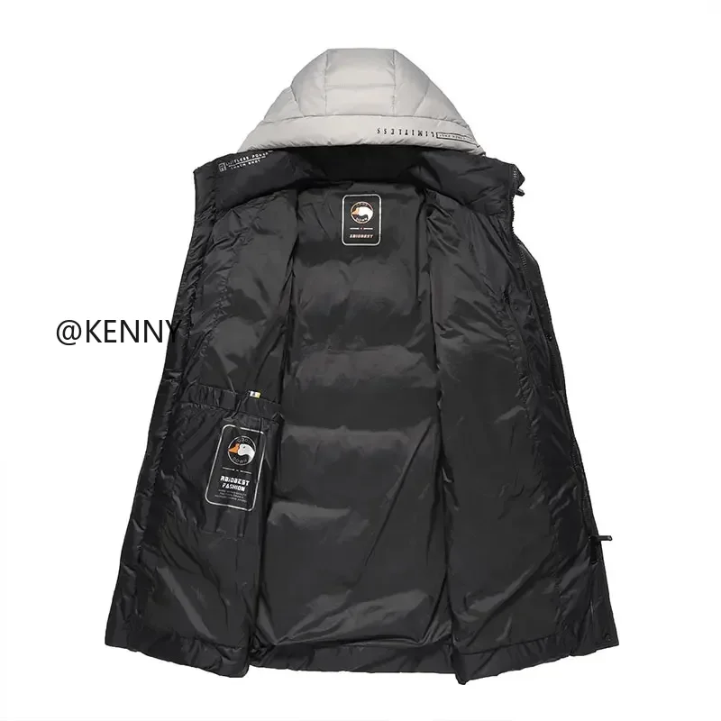 Hooded Jackets Down Jacket for Men Goose Padding Designer Clothes Men Lightweight Padded Jackets 2024 Men Long Coat Winter