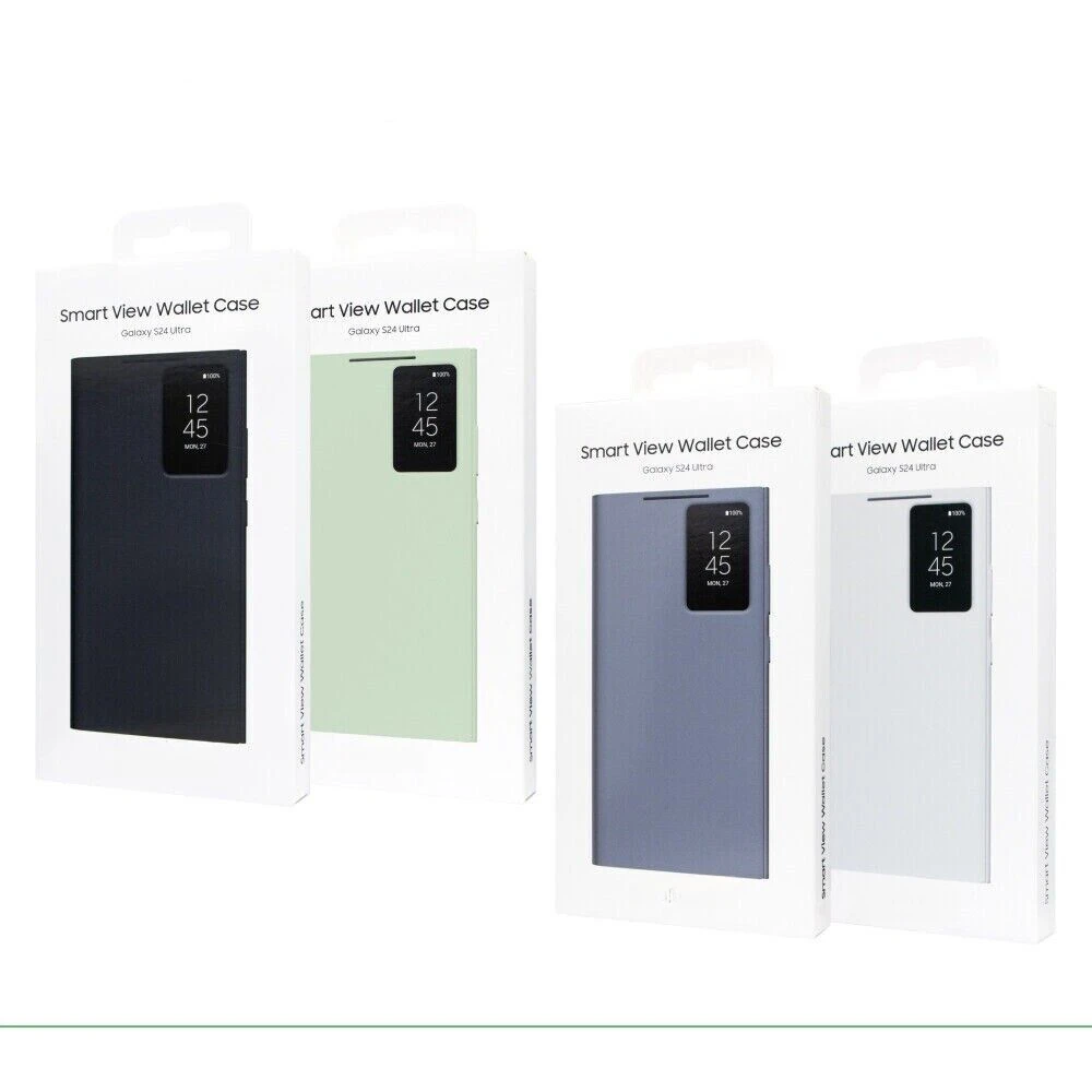 

Для Samsung Galaxy S24/S24+/S24Ultra Mirror Smart Flip Phone Case/Smart View Cover Зеркальный флип-кожаный чехол