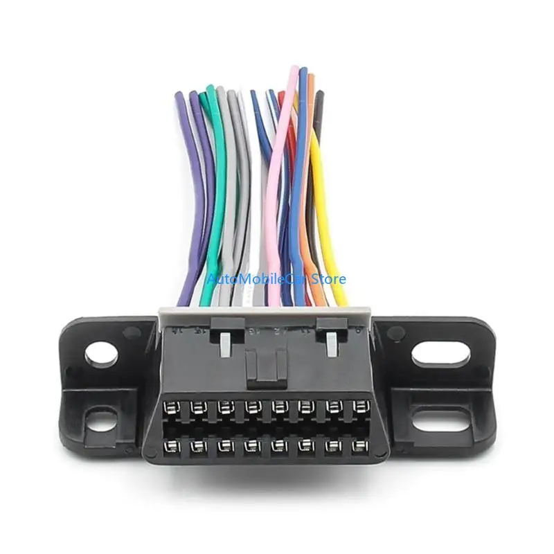 

G8te obd2 кабель фиксированные терминалы женская головка 16PIN Полноценная проволока J1962f Женский разъем obdii жгут