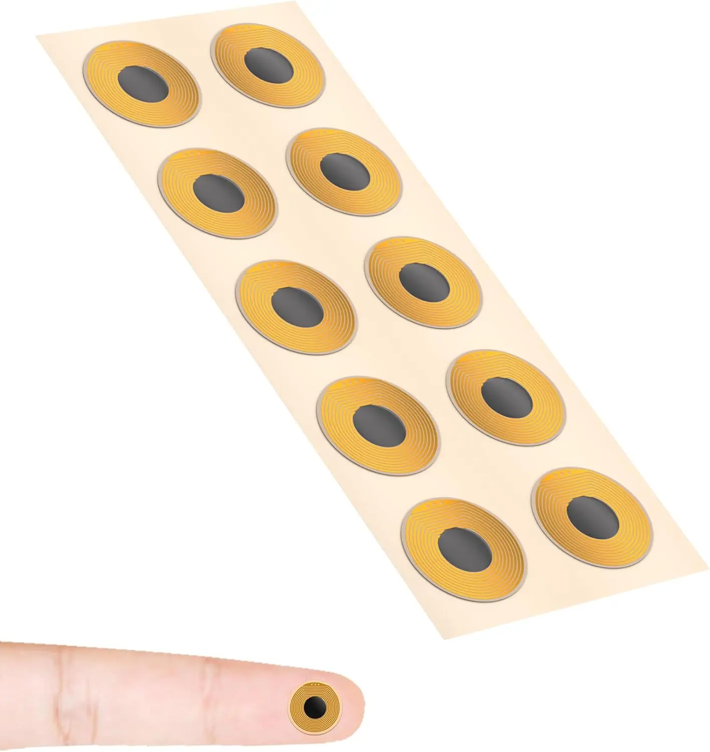 

NTAG213 NFC Tags 10mm Programmable RFID Stickers Round Waterproof Flexible FPC NFC Labels for Phones Wearables Automation