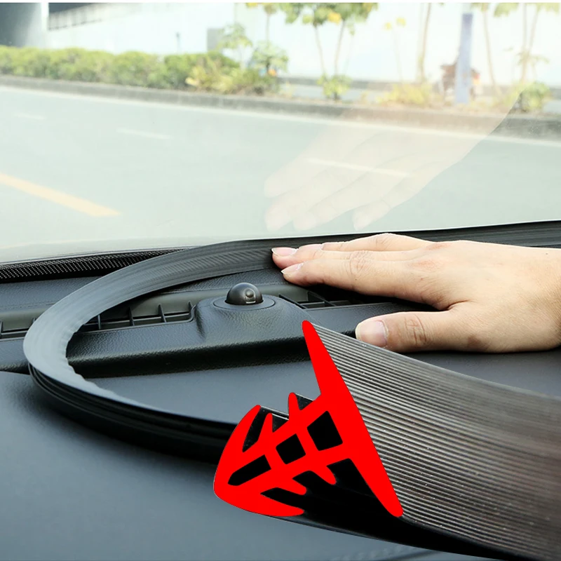 

1.6m Auto Dashboard Sealing Strip Soundproof Universal Car Sticker Rubber Seal Noise Insulation for Weatherstrip Car Accessories