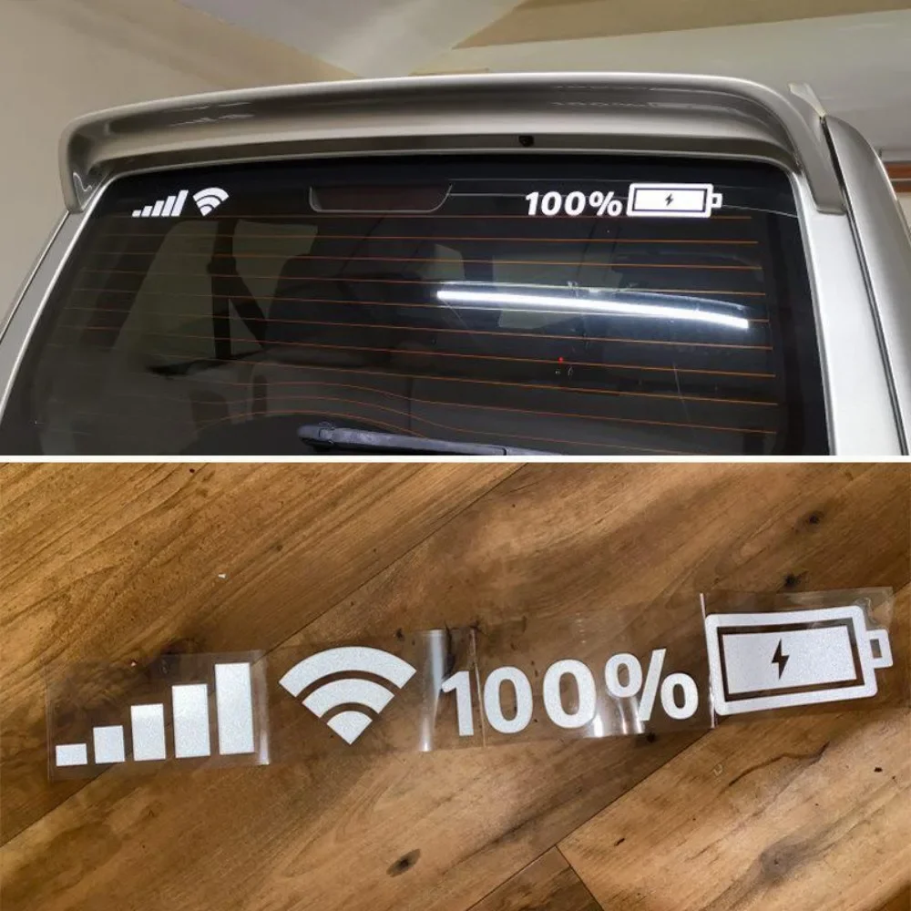 ملصقات تزيين السيارة، شارات سيارة لإشارة مستوى البطارية WIFI