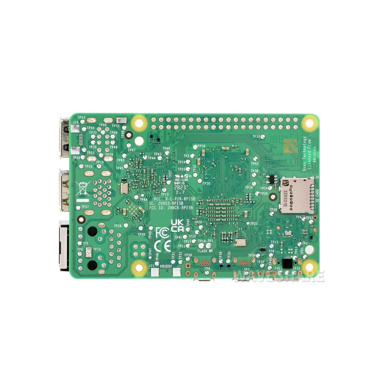 Комплект Raspberry Pi 5, опции для комплектов и оперативной памяти 16 ГБ/2 ГБ/4 ГБ, процессор BSM2712, четырехъядерный 64-битный процессор 2,4 ГГц Arm Cortex-A76