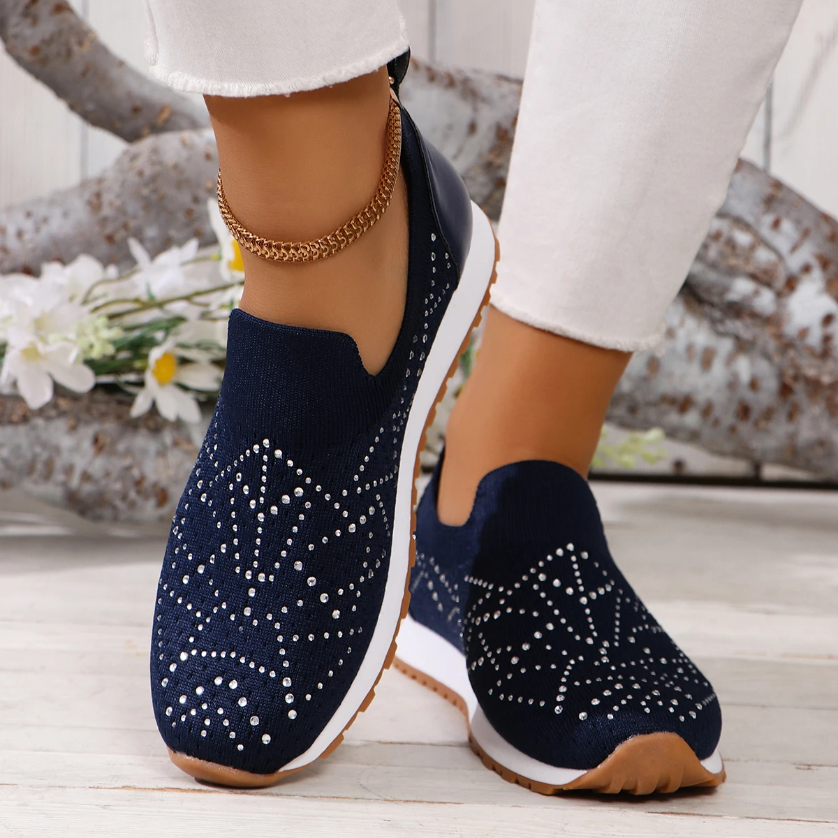 

Flats Women Sport Shoes Bling Sneakers Casual Walking Loafers Summer Designer New Running Luxury Travel Zapatillas Mujer