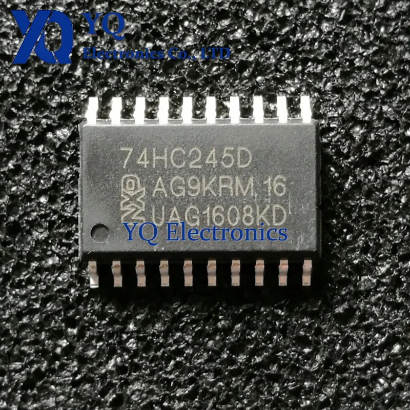 10PCS/lot New OriginaI 74HC245D, 653 SOIC-20 tri state output eight bus transceiver