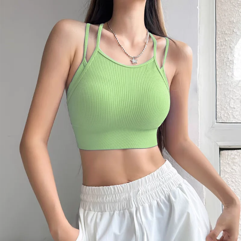 Dames Sportbeha Naadloze Beauty Back Sportbeha Sexy Yoga Fitness Top Sport Ondergoed Push-Up Bh Sportkleding Sport Top Vrouw