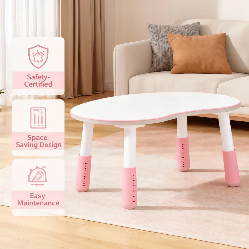 ارتفاع قابل للتعديل طاولات الأطفال البازلاء شكل الاطفال الجدول مكتب الدراسة مونتيسوري طفل رضيع مرحلة ما قبل المدرسة القراءة غرفة اللعب مكتب أطفال #1
