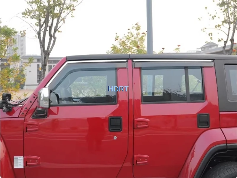 Car Window Deflector Visor Sun Rain Shelter Weather Shield Cover For Baic Beijing BJ40/ICKX K2 2016-2023 Explorer/Honor Edition