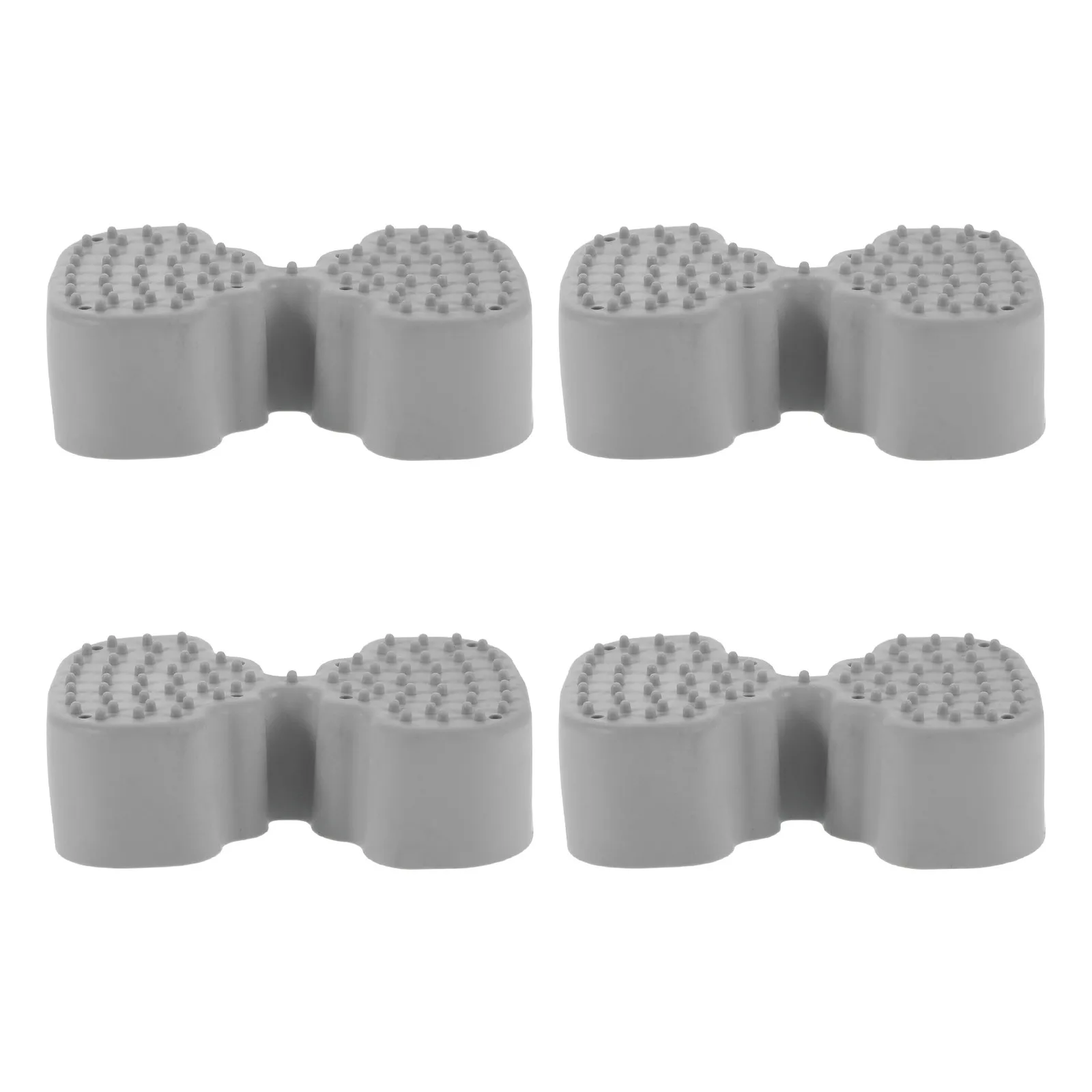 4Pcs Anti-Slip Replacement Feet Set for Shower Stool Bathroom Safety Textured Grip Rubber Leg Caps Heavy-Duty Waterproof Nonslip