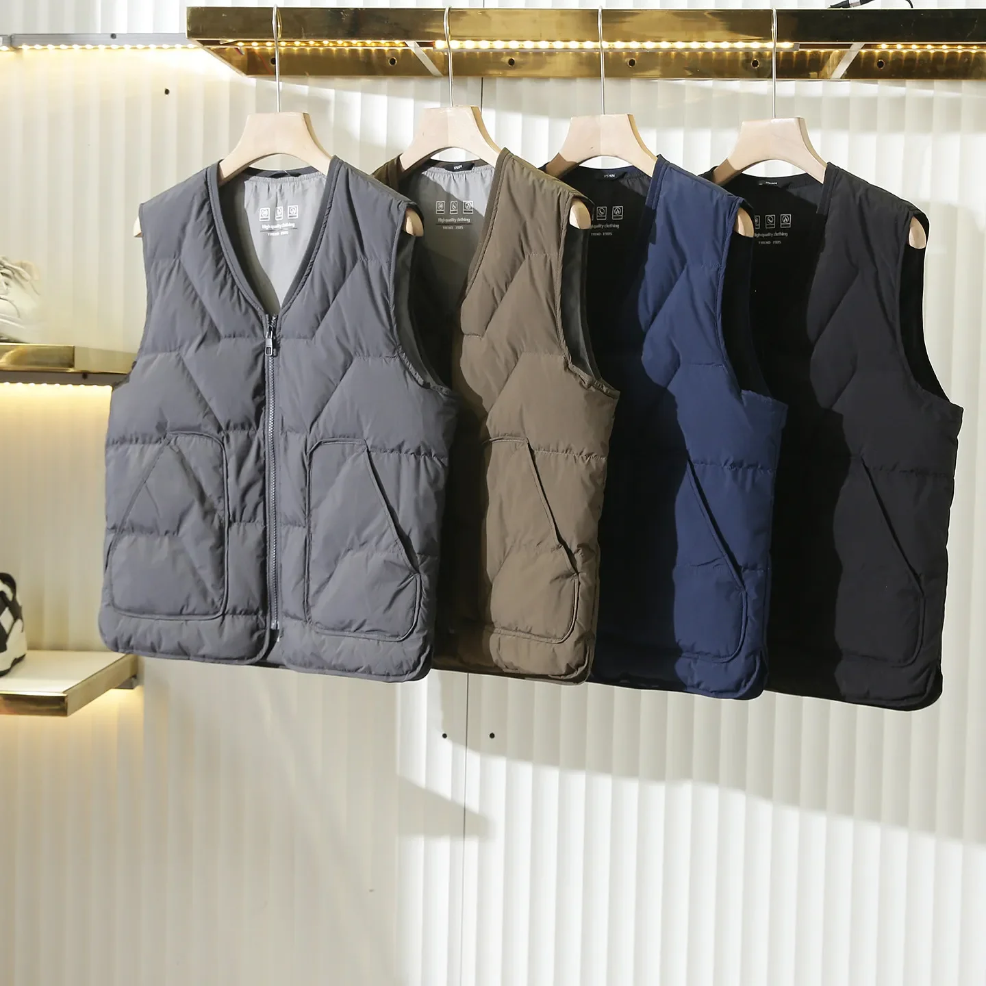 

Thin and warm! 90 down! Italian autumn and winter windproof down jacket vest vest