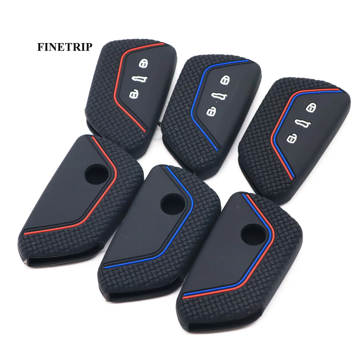 Car Key Cover for VW Golf 8 Mk8 2020 for Skoda Octavia 4 8 A8 MK4 Group 2021 Seat Leon Remote Control Cases Keychain Holder