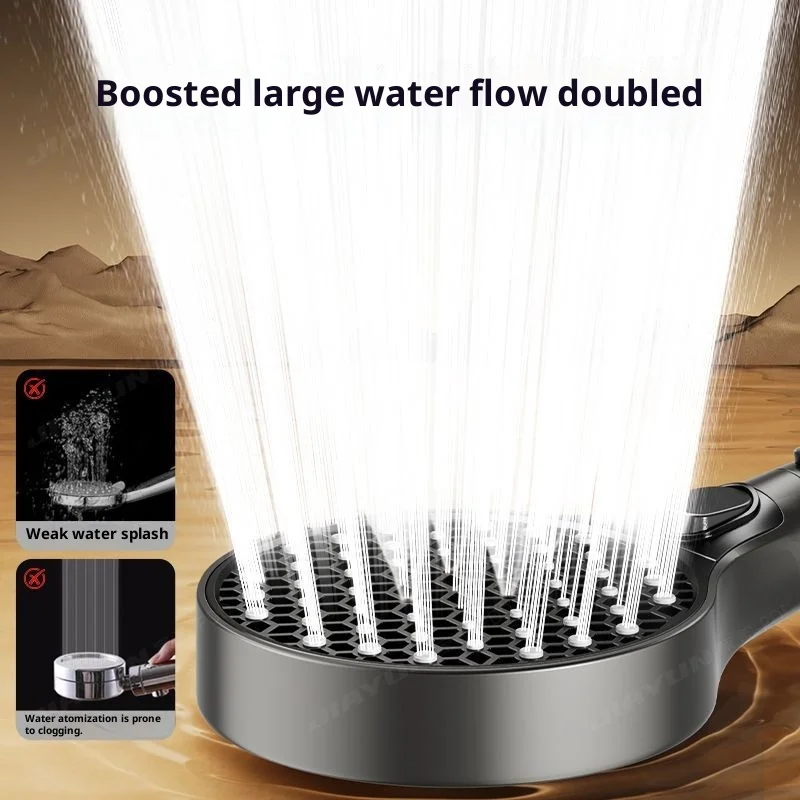 Pressurized Shower Head, Household Bathroom Shower Faucet, Filtered, Pressurized, Large Water Output Shower Head