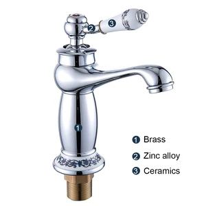 Single Handle Basin Bath Tap, Black Chrome, Cold and Hot Water, Luxury Sink Mixer, European Tap 12 Main Sales Tap Lavabo Luxury - №7