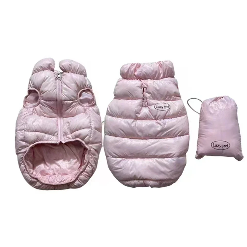 Winter Pet Vest Down for Small Dog Fashion Solid Color Warm Dog Down Coat Korea Cat Dog Clothes Outfits French Bulldog Clothes