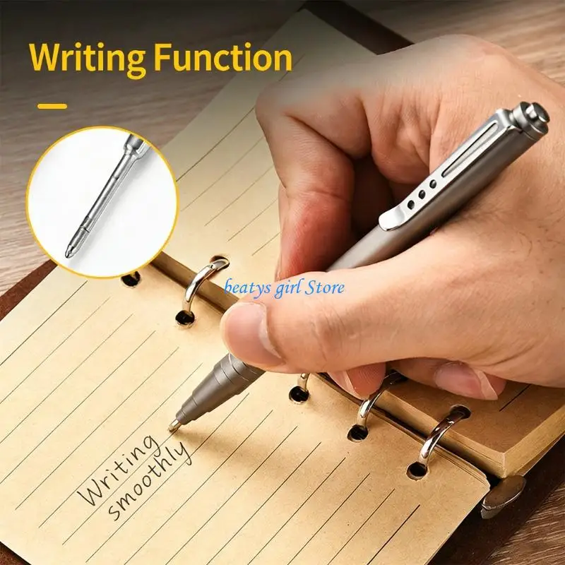 C7AB Professional Alloy Metal Ballpoint Pen With Built In Glass Breaker For Writing