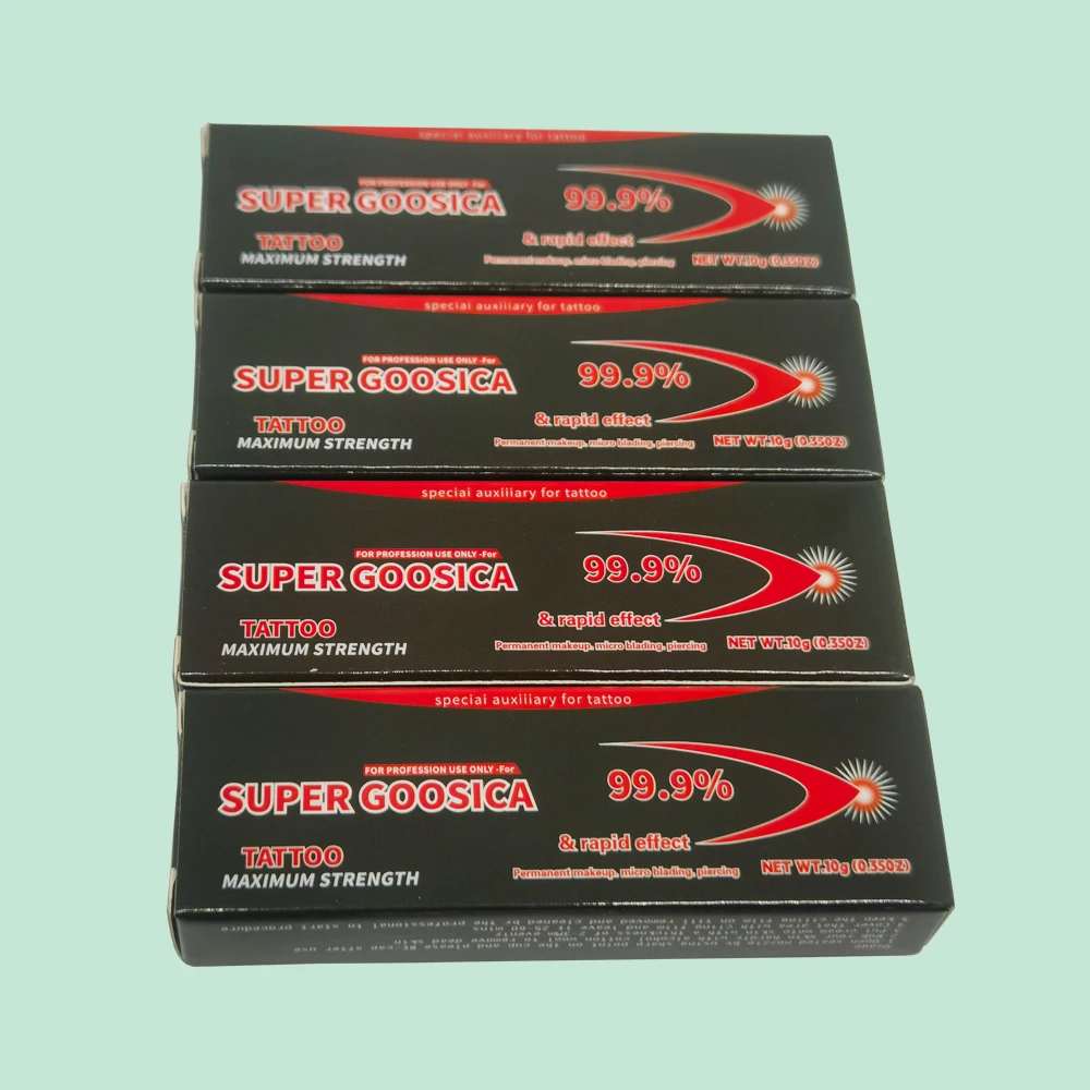99.9% Super Goosica Tattoo Cream Before Permanent Makeup Microblading Piercing Eyebrow Lips Beauty Body Auxiliary Cream 10g