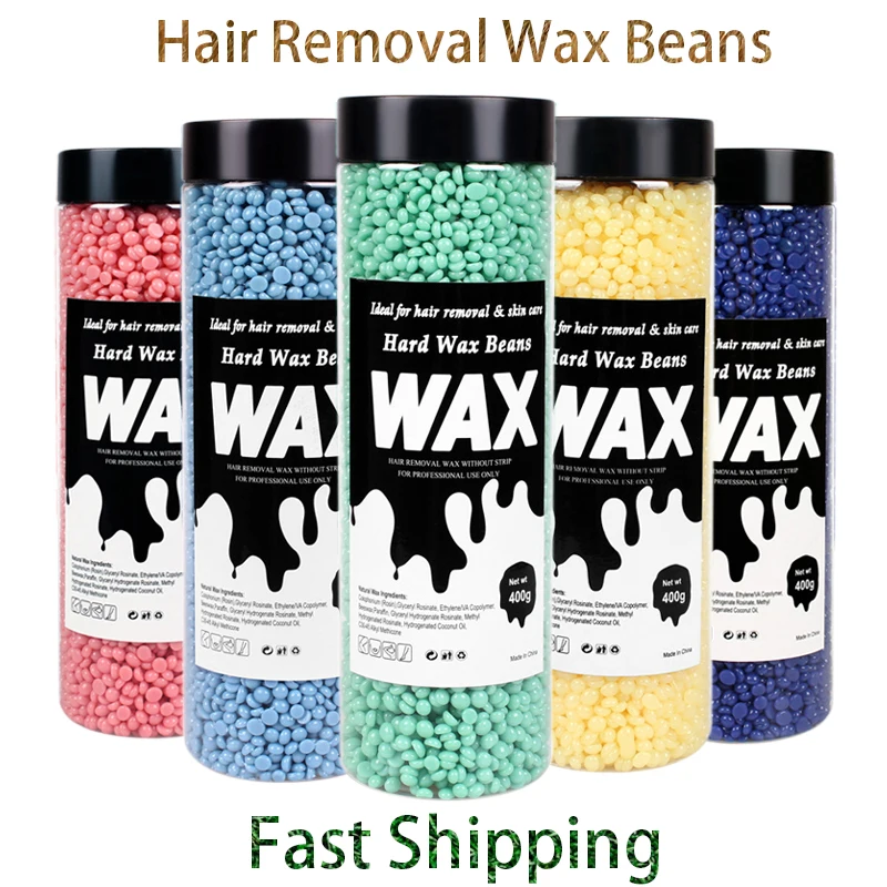 400 جرام الساخن فيلم الصبح الخرز حبات الشمع الصلب لإزالة الشعر آلة سخان الشمع البرازيلي الصبح الفاصوليا لتدفئة الشمع وعاء ذوبان