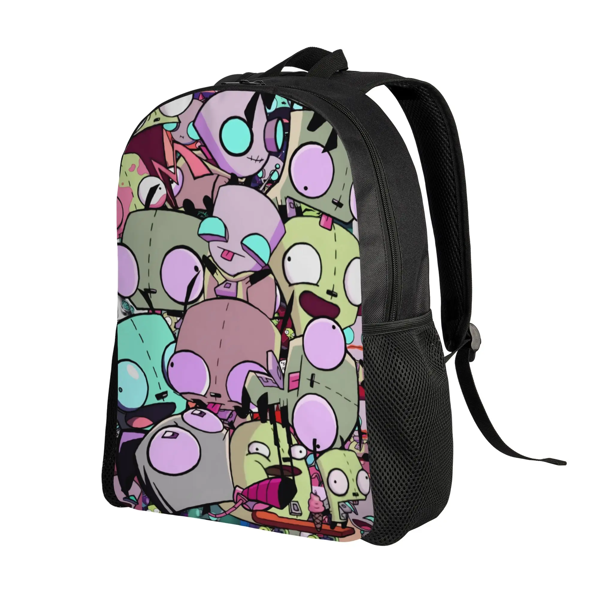 Invaders Zims  Backpack  Casual Backpacks Student Unisex Cycling Big High School Bags High Quality Rucksack