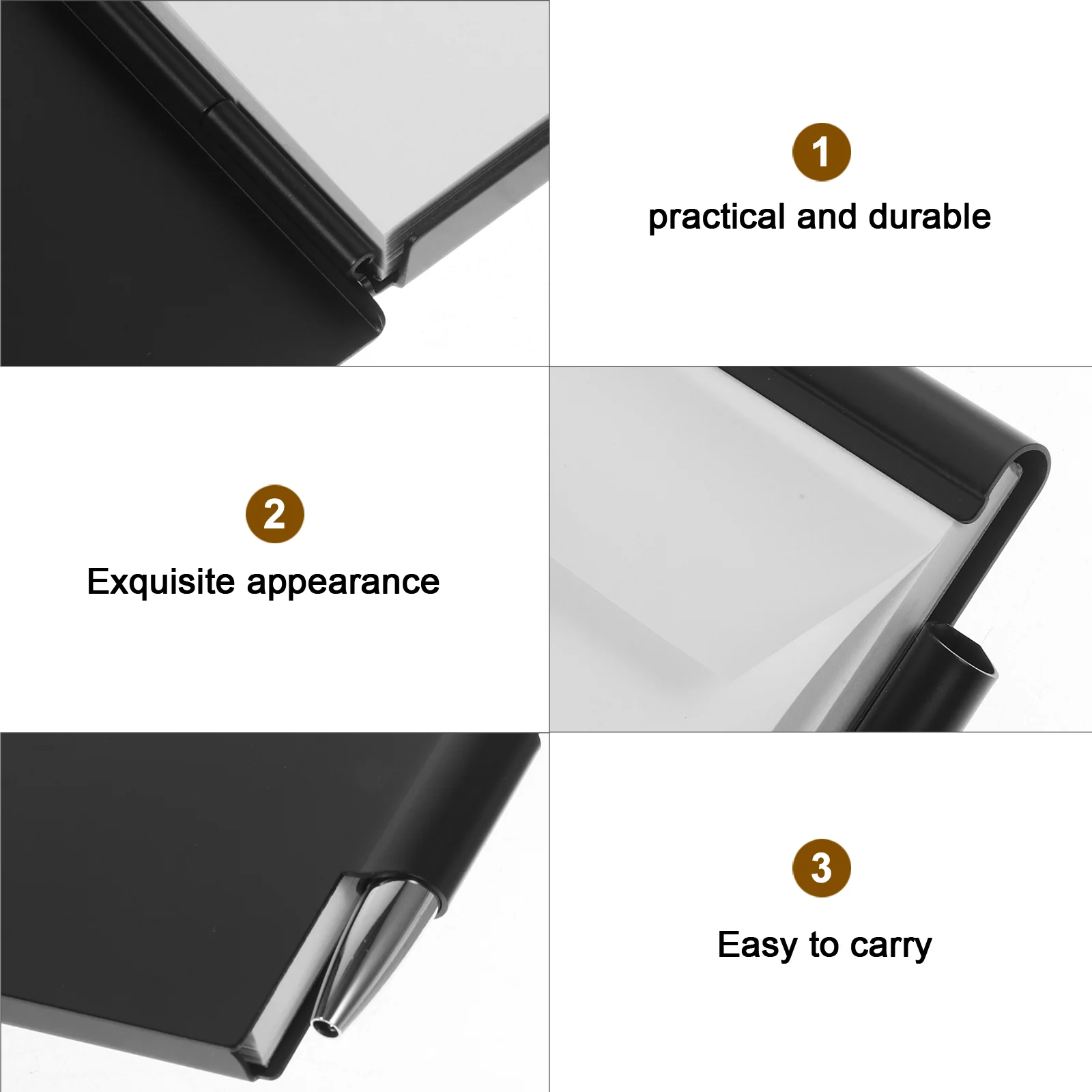 Notebook Journal Office School Supplies Charge Pocket Aluminum Alloy Multi-function Planning Pads Travel